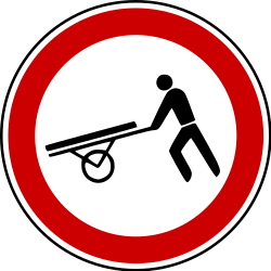 Handcarts prohibited.