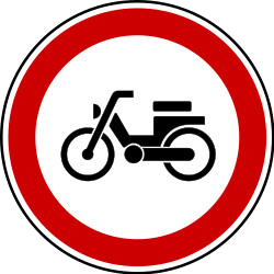 Mopeds prohibited.