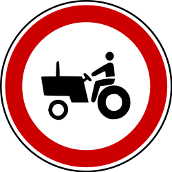 Tractors prohibited.