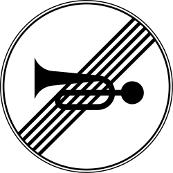 End of horn prohibition.