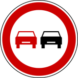 Ultrapassagem proibida.