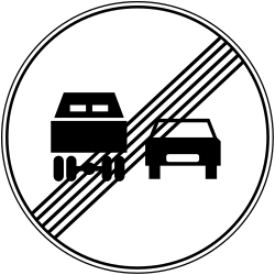 End of the overtaking prohibition for trucks.
