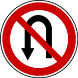 Inversão de marcha proibida.
