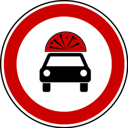 Flammable or explosive goods prohibited.