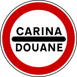 Entry prohibited (checkpoint).