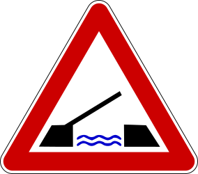 Aviso de ponte móvel.