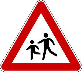 Aviso de crianças.