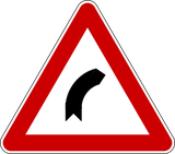 Curva à direita.