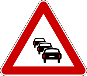 Aviso de congestionamento.