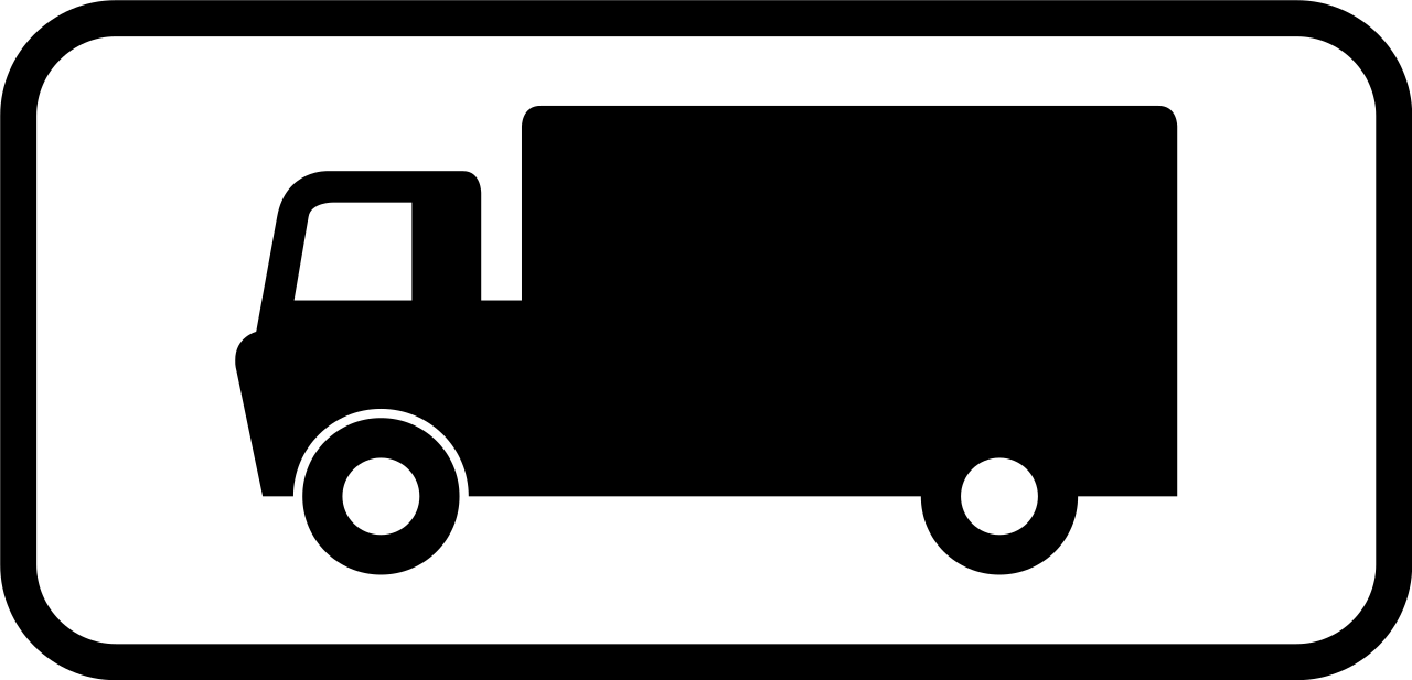 Für Lastwagen.