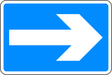 Tek yönlü yol.