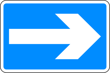Einbahnstraße.