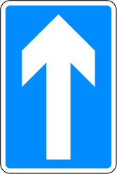 Einbahnstraße.