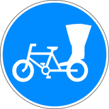 Çekçekler için zorunlu yol.