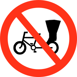 Rikschas verboten.