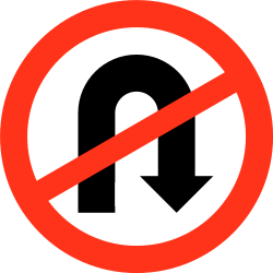 Wenden verboten.