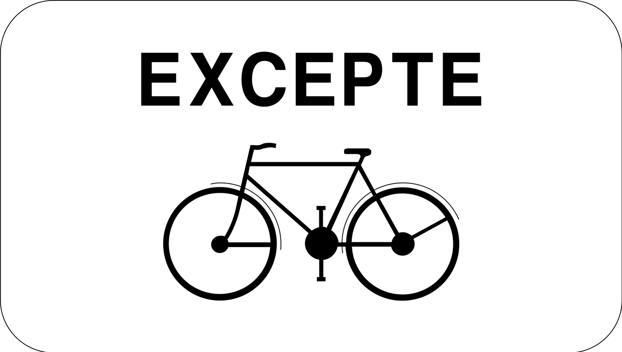 Radfahrer zugelassen.