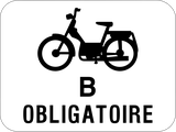 B sınıfı mopedler için zorunludur.