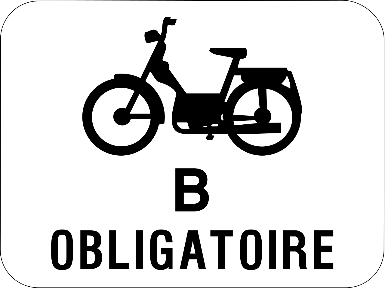 Für Mopeds Klasse B vorgeschrieben.