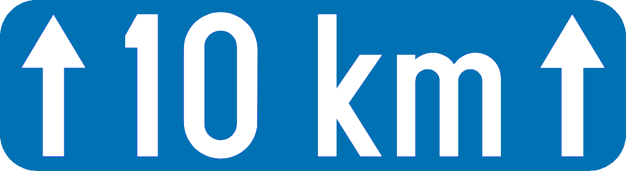 Für ... Kilometer.
