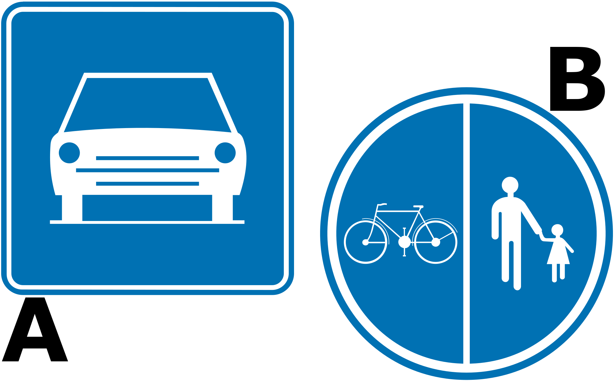 Welches Verkehrszeichen ist ein Hinweiszeichen?