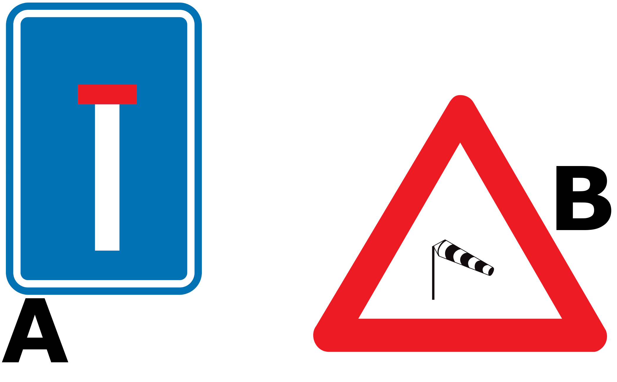 Welches Verkehrszeichen ist ein Warnzeichen?