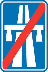 Otoyolun sonu.