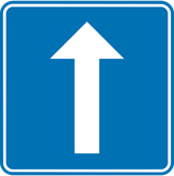 Tek yönlü yol.