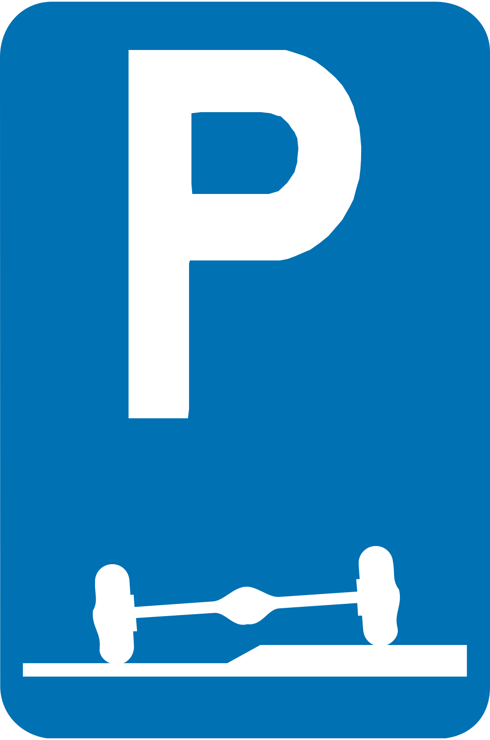Parken teilweise auf Fahrbahn und Seitenstreifen.