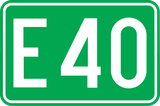 E-yolu numarası.