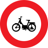 Mopedler yasaktır.