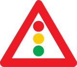 İleride trafik ışıkları uyarısı.