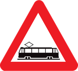 Tramvay uyarısı.