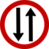 Gegenverkehr.