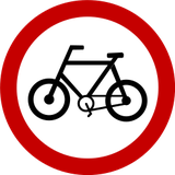 Vorgeschriebener Radweg.