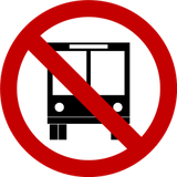 Busse verboten.