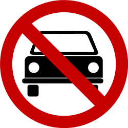 Pkw verboten.
