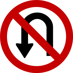 Wenden verboten.