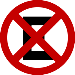 Halten und Parken verboten.