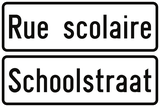 Okul sokağı.
