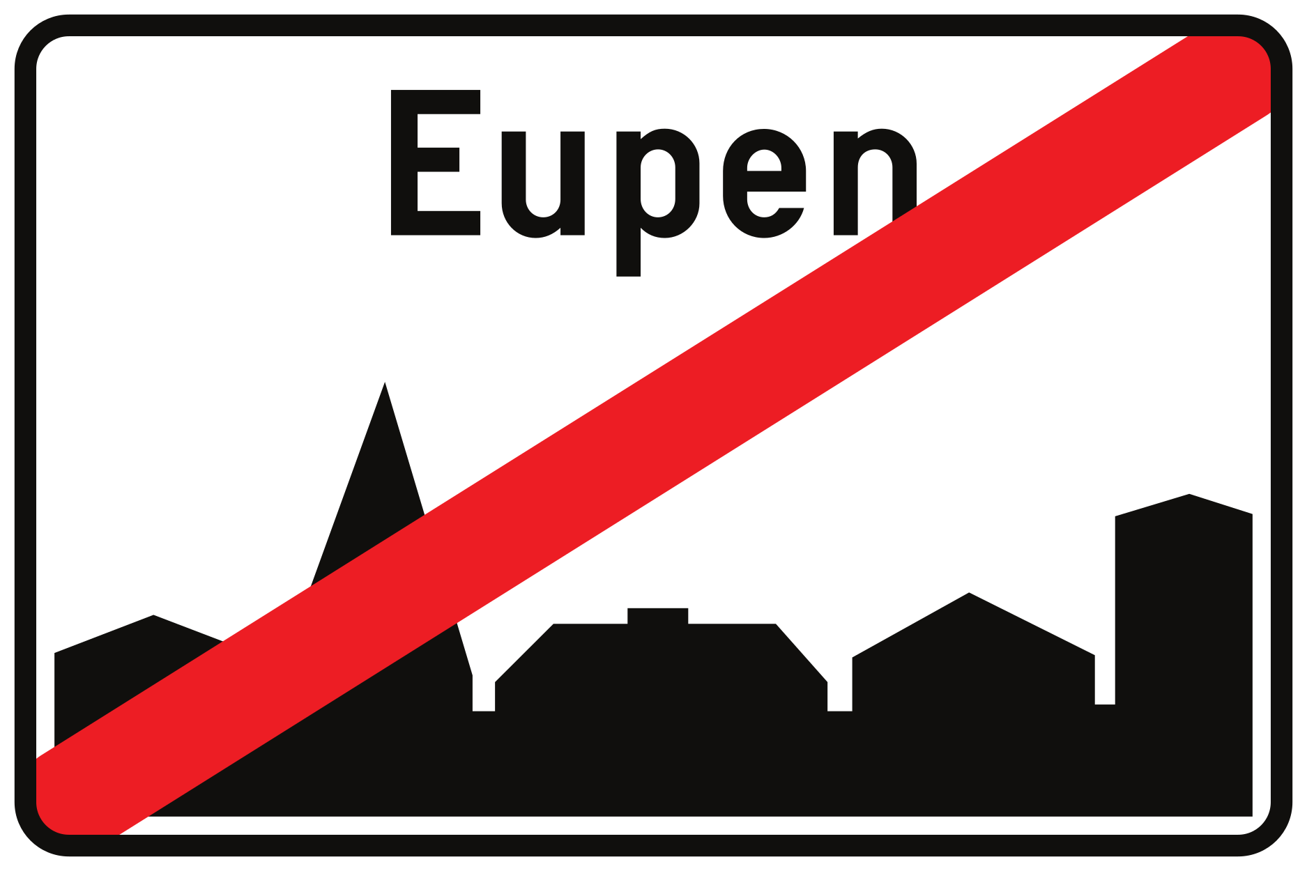 Fin de la zone urbanisée.