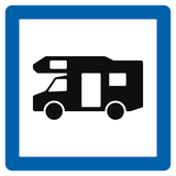 Motorlu karavan alanı.