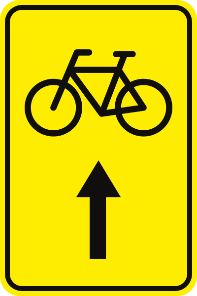 Omleiding voor fietsers.
