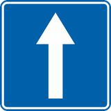 Tek yönlü yol.