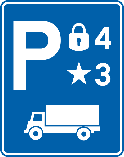 Beveiligde parking.