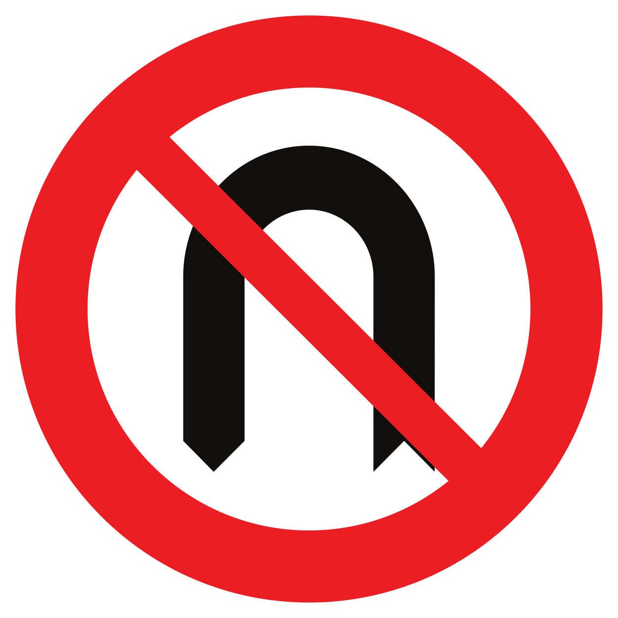 Wenden verboten.