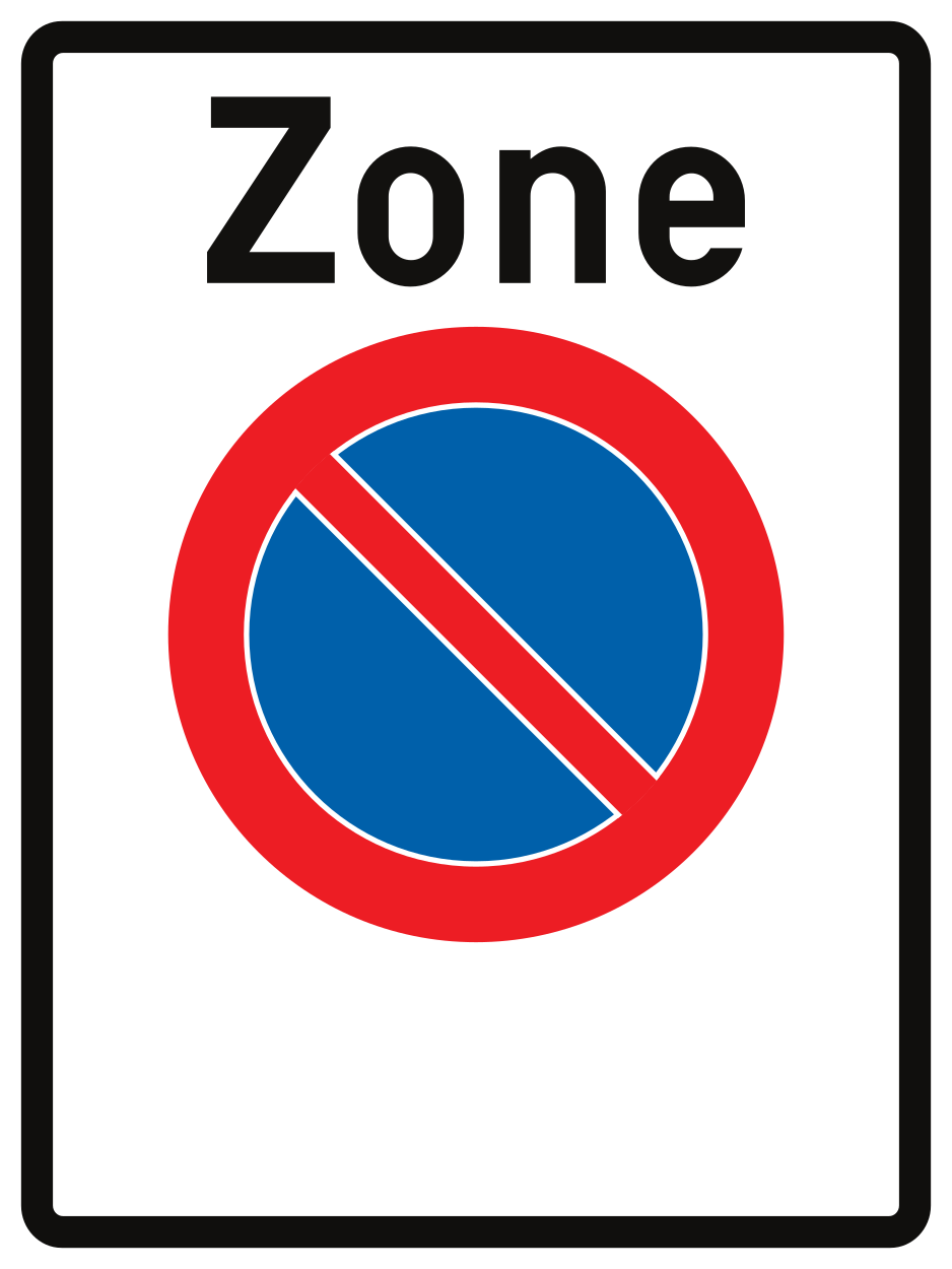 Beginn einer Parkverbotszone.