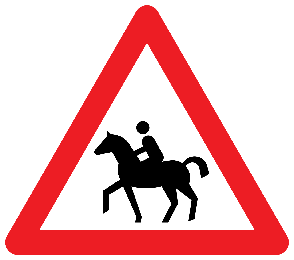 Binici uyarısı.