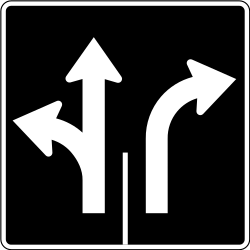 Übersicht der Fahrstreifen und Fahrtrichtungen.