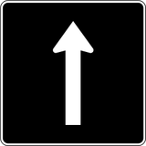 Road with one-way traffic.
